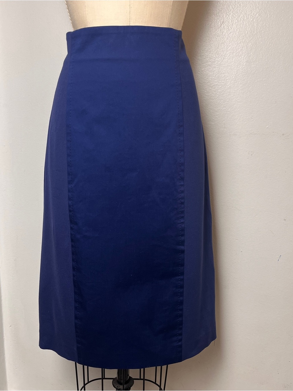 Sz. L Escada Blue Pencil Skirt